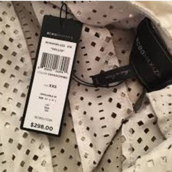 BCBG Perforated Faux Suede Zip Jacket - Picture 3 of 14
